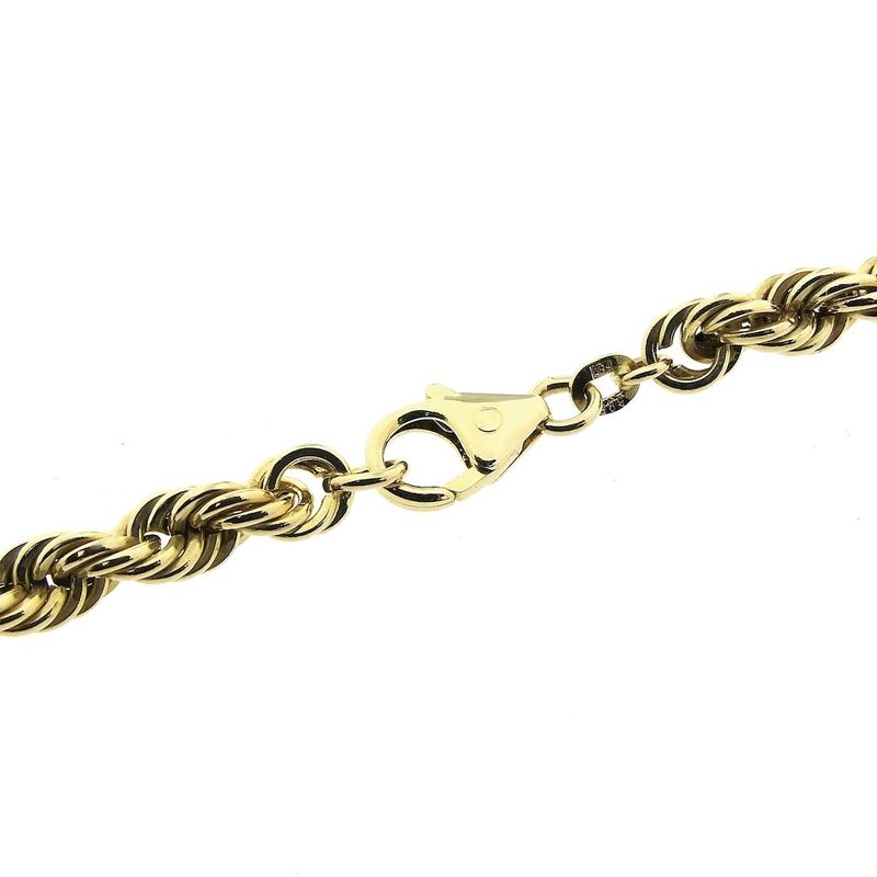 Image 4 of Gold twisted link necklace