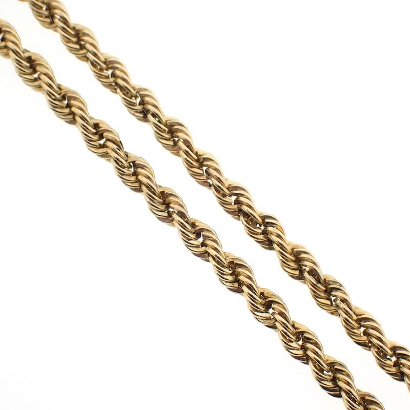 Image 7 of Gold twisted link chain | 51.5 cm