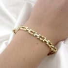 Image 8 of Gold Bismarck link bracelet
