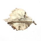 Image 5 of Silver plated brooch of a leaf