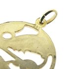 Image 6 of Gold zodiac sign pendant; Pisces