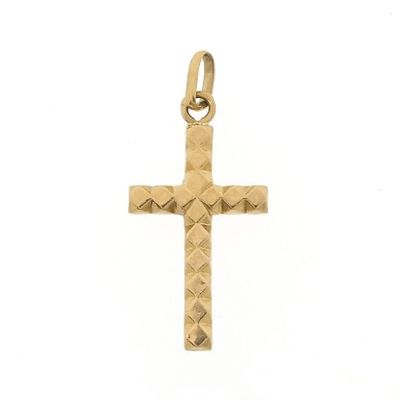 Image 1 of Gold pendant of a cross