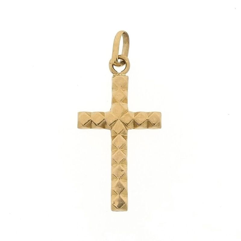 Image 1 of Gold pendant of a cross