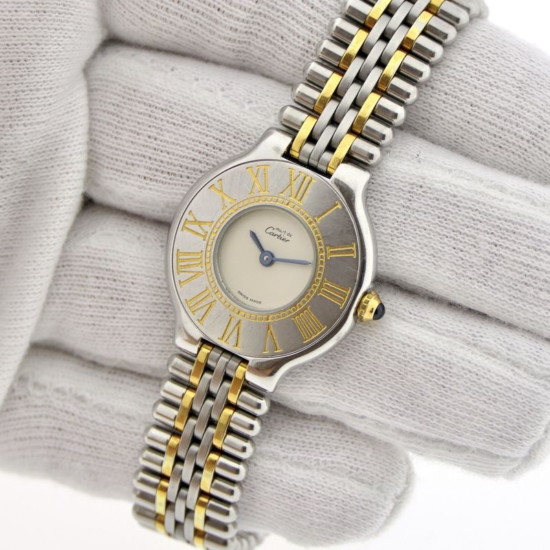 Image 6 of Cartier Must 21; Gold/steel women's watch