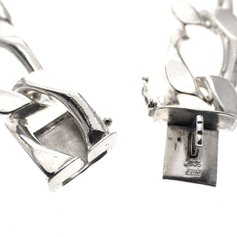 Image 4 of Robust silver gourmet link bracelet