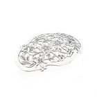 Image 3 of Silver brooch with floral motif