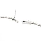 Image 6 of Bicolor Gold Necklace with Fixed Pendant and Diamonds; 0.45 ct.