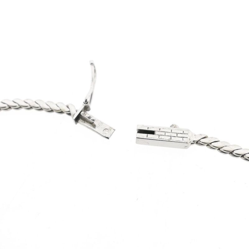 Image 6 of Bicolor Gold Necklace with Fixed Pendant and Diamonds; 0.45 ct.