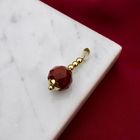 Image 2 of Gold Ball Pendant with Carnelian