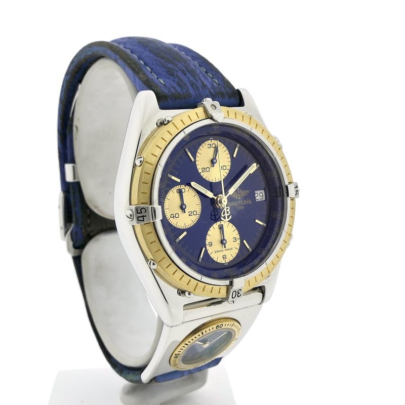 Image 3 of Breitling Chronomat D13047; Vintage pilot men's watch with UTC module