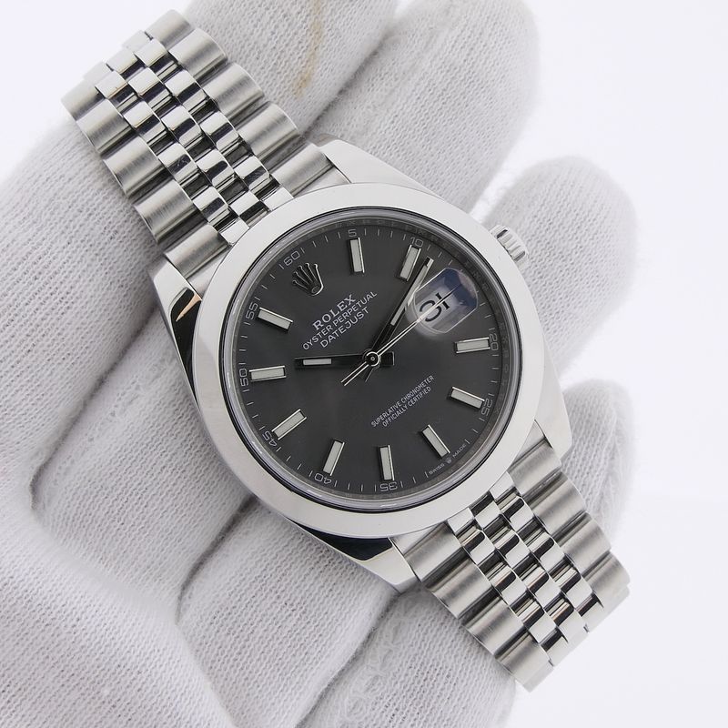 Image 6 of Rolex Datejust 41mm 'Rhodium' 126300; Automatic men's watch