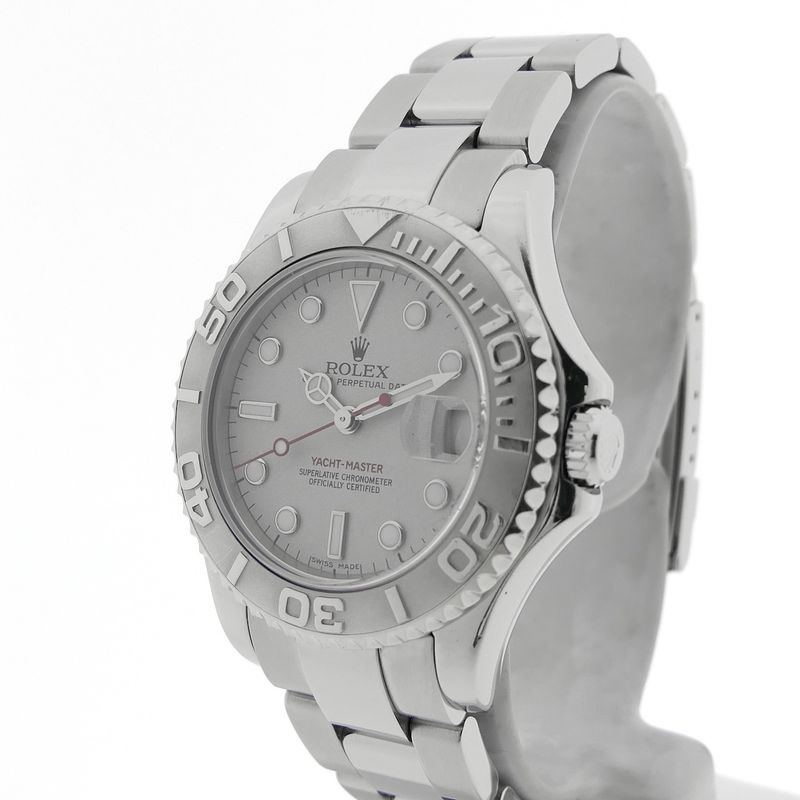 Image 2 of Rolex Yachtmaster 168622; Unisex watch with platinum bezel/dial
