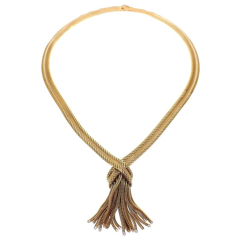Image 8 of Luxurious gold braided necklace