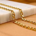 Afbeelding 2 van 9 karaat platte/wijde gourmetschakel ketting