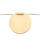 Image 7 of Gold anchor link chain with fixed pendant | 42 cm