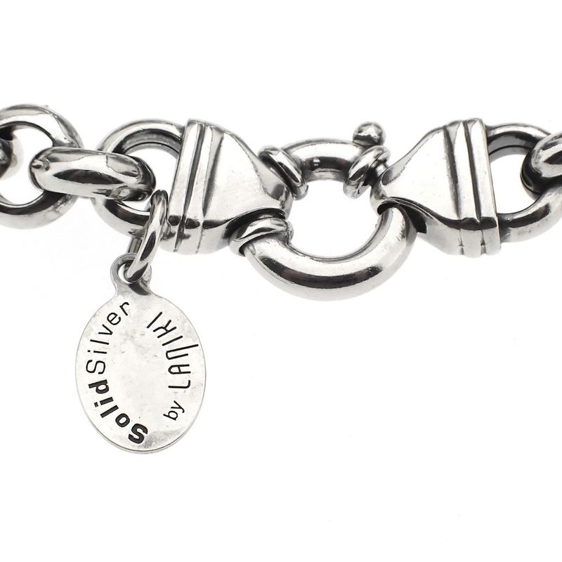 Image 10 of Silver robust charm bracelet; La Niki | 20 cm
