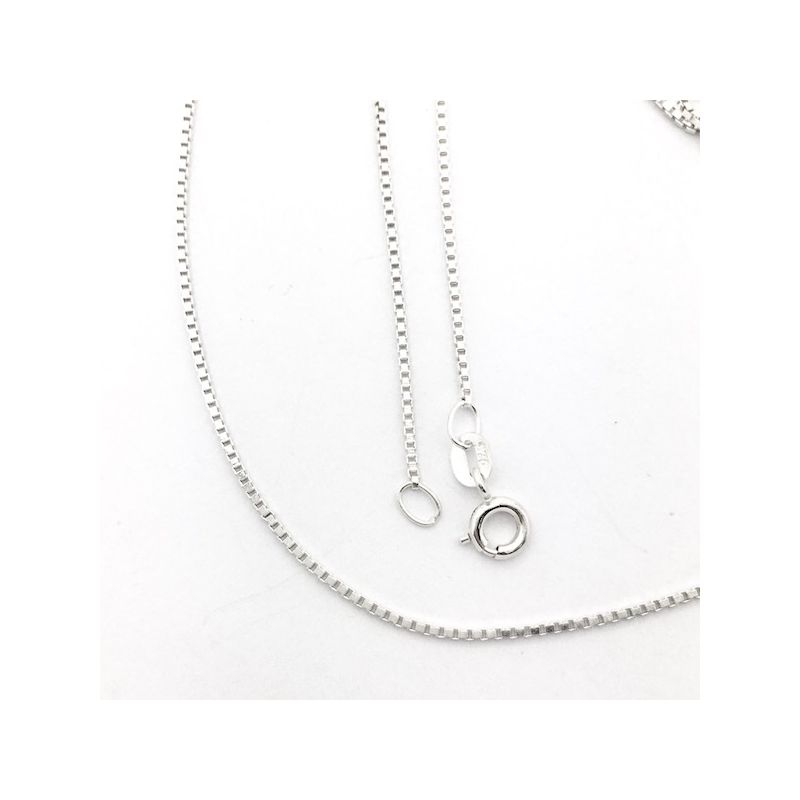 Image 5 of Silver gourmet link chain (suitable for a pendant) | 38 cm