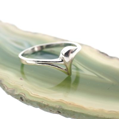 Image 2 of Silver ring with fantasy design