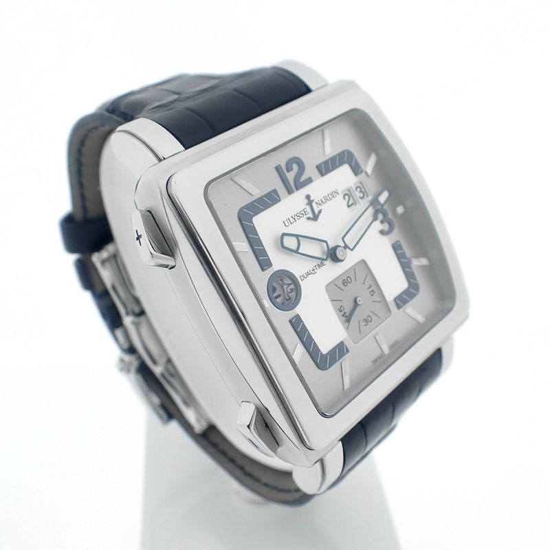 Image 3 of Ulysse Nardin Quadrato Dual Time; GMT Men's watch