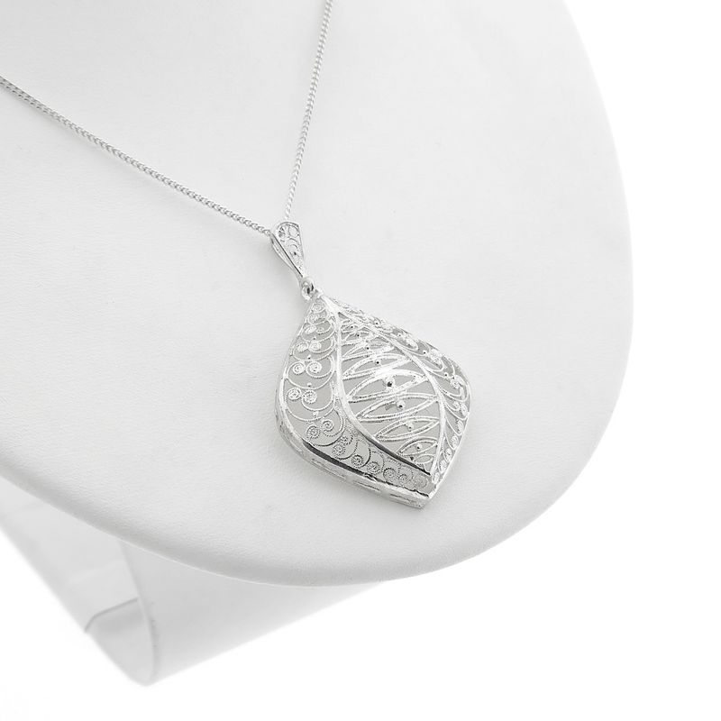 Image 7 of Antique silver pendant with filigree technique