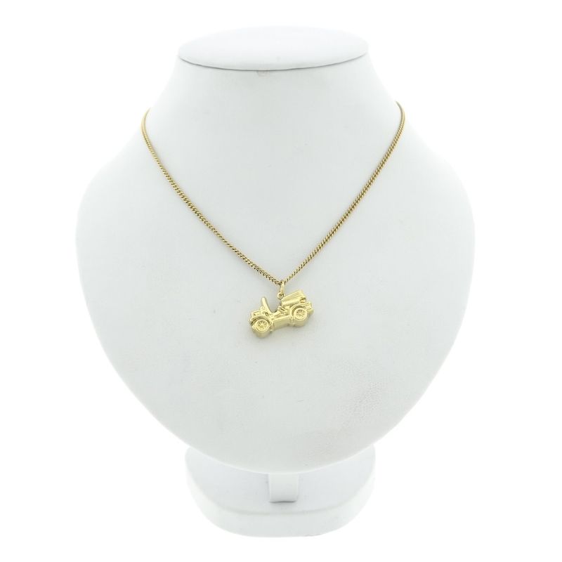 Image 3 of Gold pendant of a vintage car