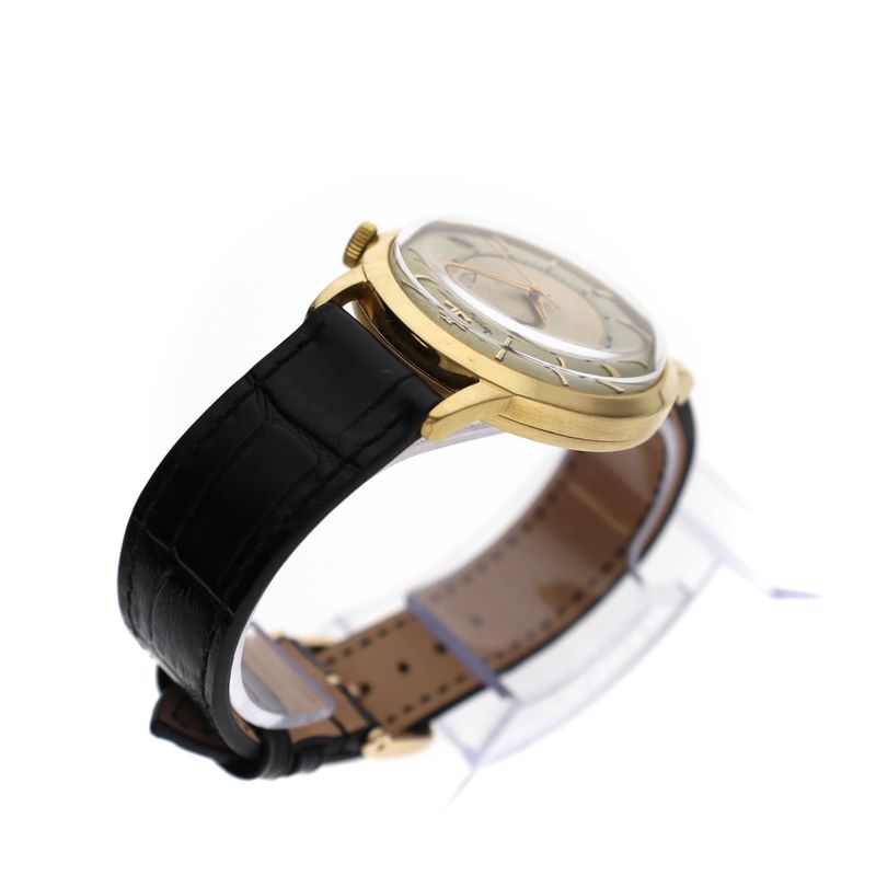 Afbeelding 10 van Jaeger LeCoultre Memovox Ref. 855; Vintage 18k. Gouden Heren Horloge
