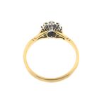 Image 8 of 18-karat gold ring with sapphire and diamond | 0.30 ct.