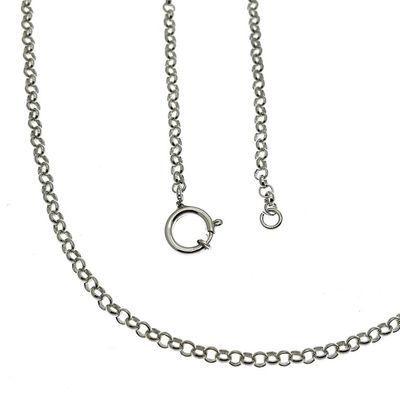 Image 1 of Silver long jasseron necklace | 84 cm