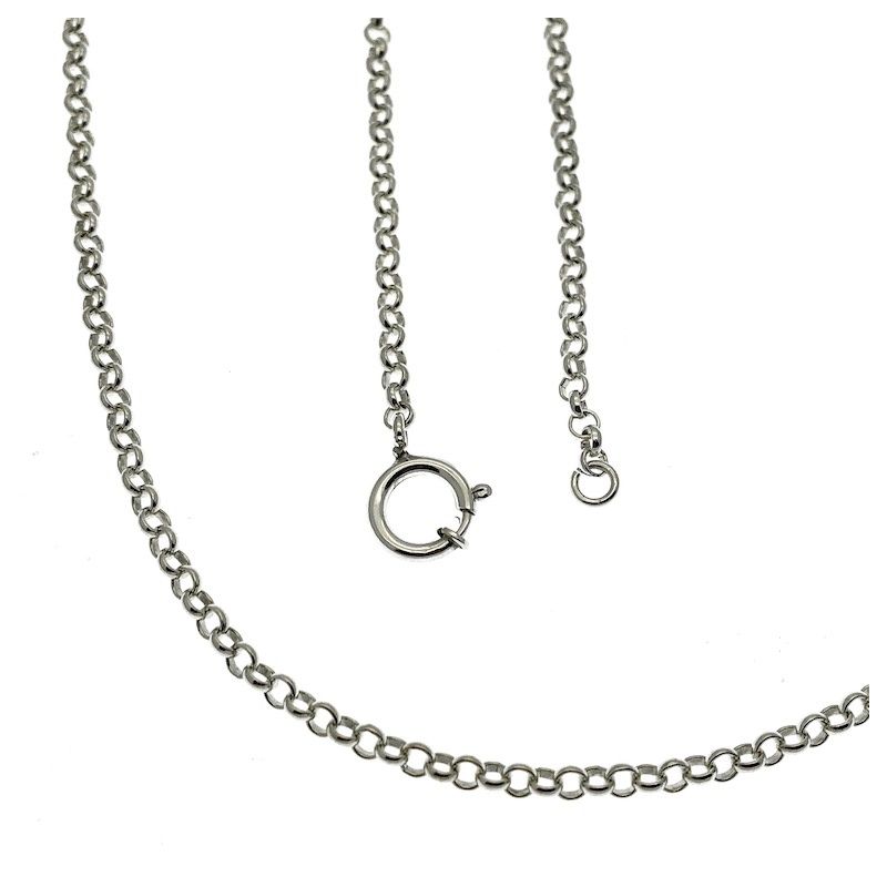 Image 1 of Silver long jasseron necklace | 84 cm