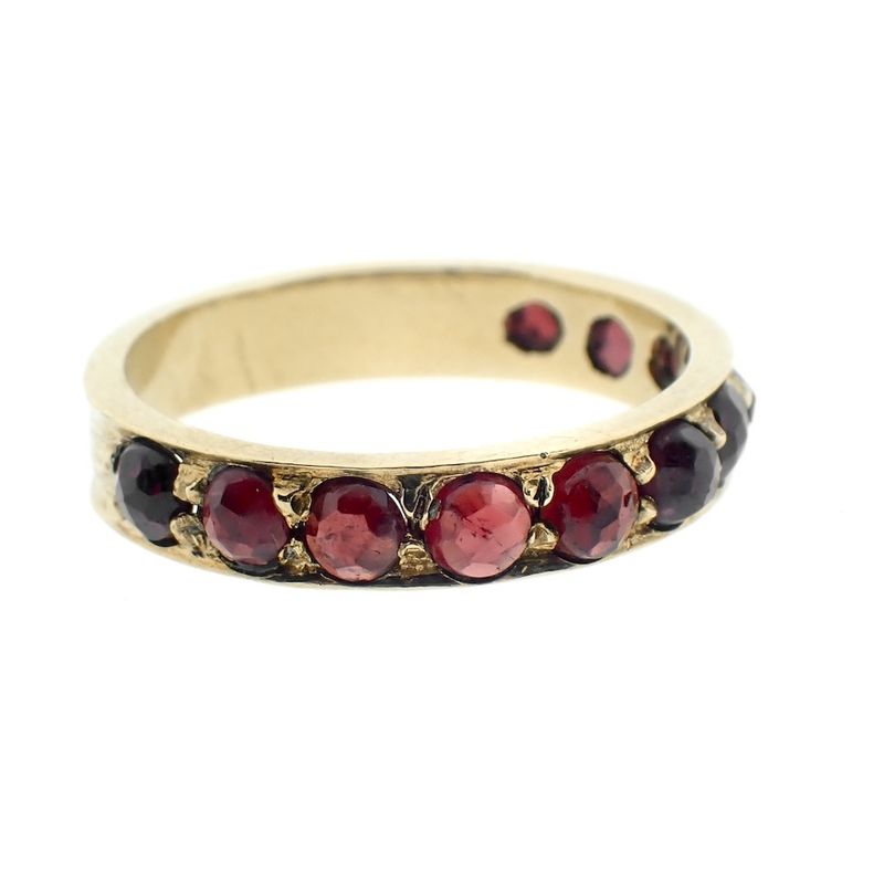 Image 7 of 8-karat ring with garnet stones | Vintage