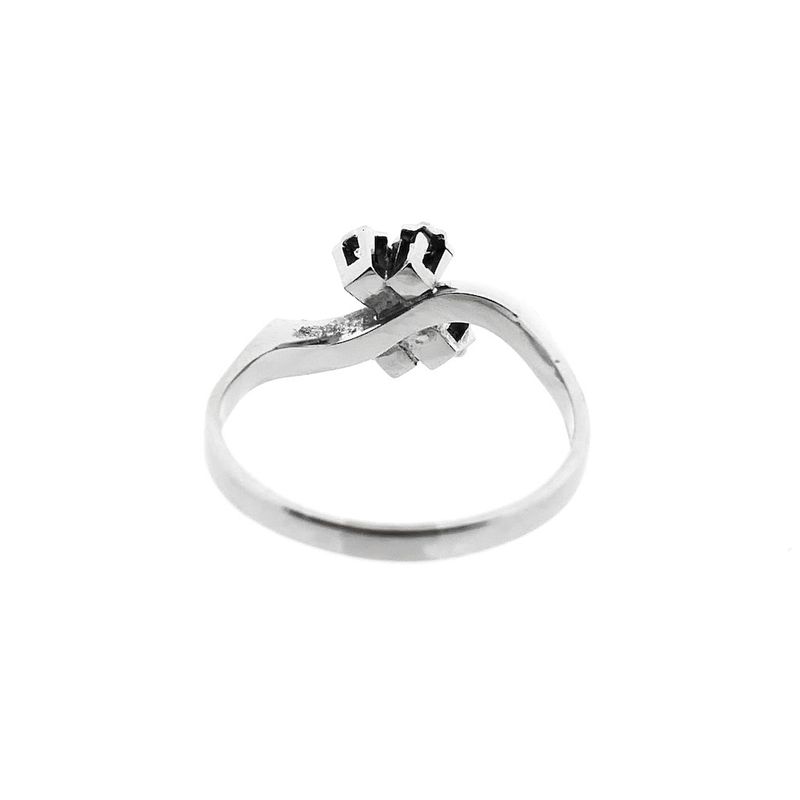 Image 4 of White gold ring with diamond | 0.025 ct.