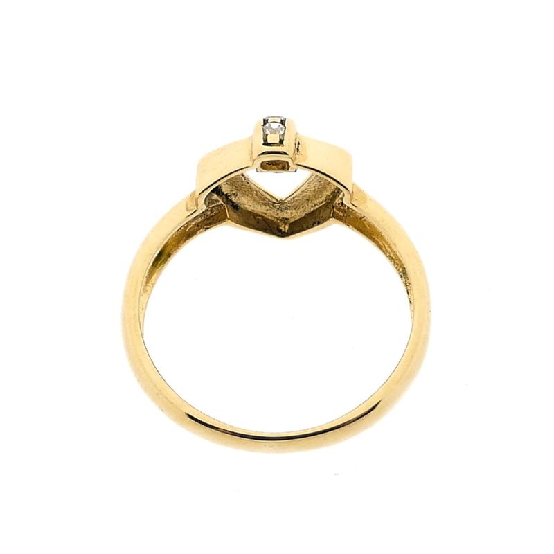 Image 7 of Gold ring with zirconia
