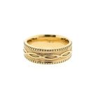 Image 3 of Yellow Gold Men's Ring with Pattern