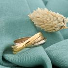Image 7 of Tricolor gold trinity ring; Cartier