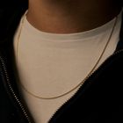 Image 9 of Gold foxtail link necklace