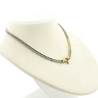 Image 9 of Bicolor gourmet link necklace; Choker