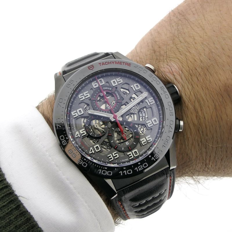 Image 10 of TAG Heuer Carrera Skeleton CAR2A1H.FT6101; Chronograph men's watch
