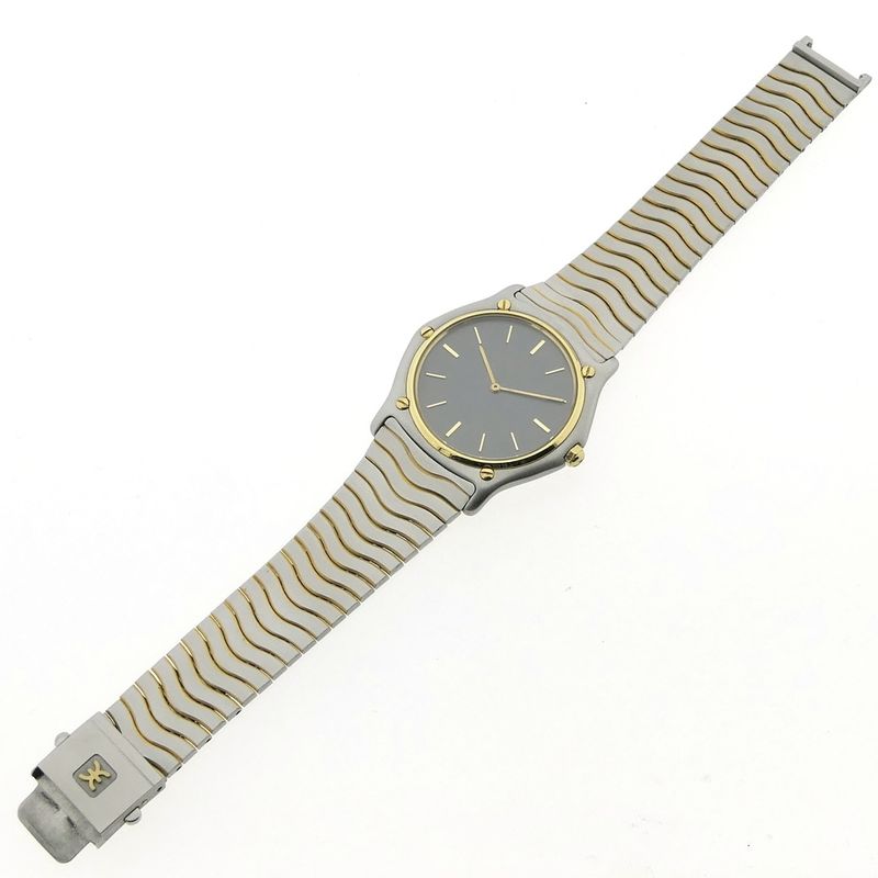 Image 6 of Ebel Classic Wave 181903; 18k gold/steel watch