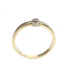 Image 3 of Vintage gold solitaire ring with diamond; 0.03 ct.