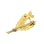 Image 3 of Gold Art Nouveau brooch with garnet.