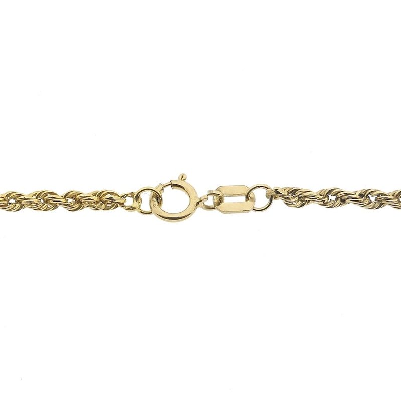 Image 4 of 9K Twisted Link Chain | 45.5cm
