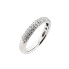 Image 1 of White Gold Pavé Ring with Zirconia