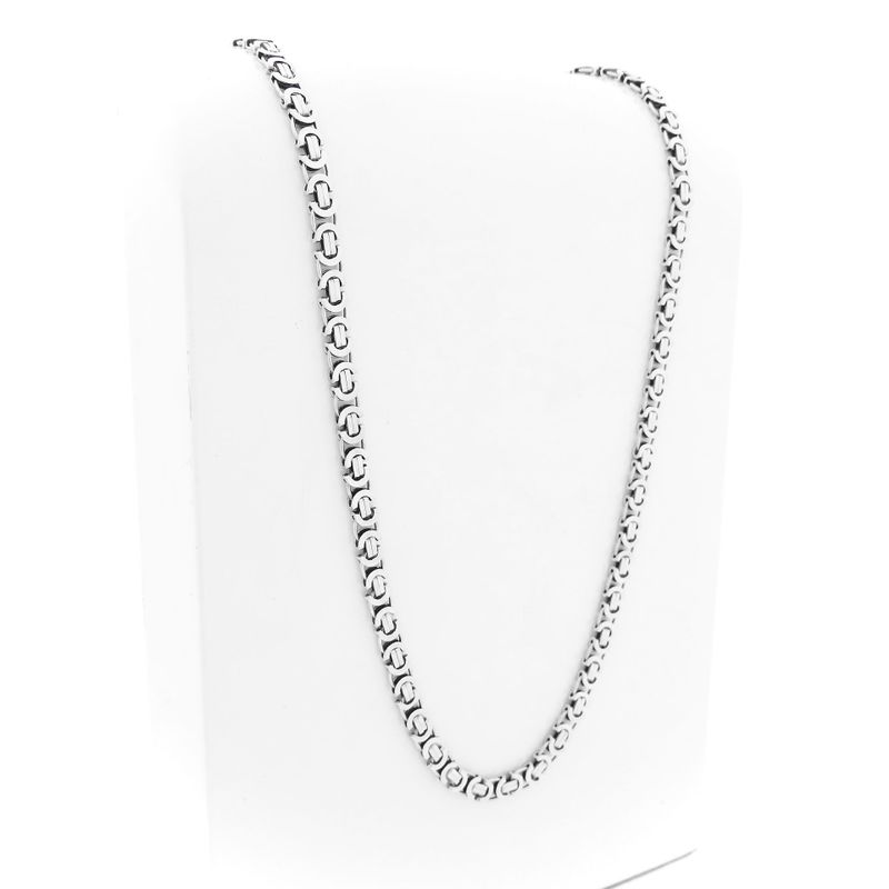 Image 3 of Silver Robust Flat King Link Chain