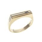 Image 1 of Two-tone gold ring set with zirconia