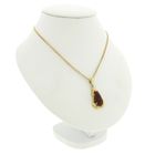 Image 4 of Vintage gold pendant with carnelian