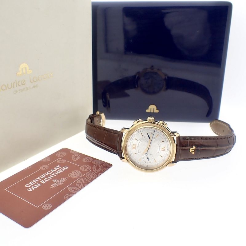 Image 2 of Maurice Lacroix Masterpiece Venus; 18k chronograph watch