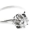Image 6 of White gold solitaire ring with diamond; 0.43 ct.