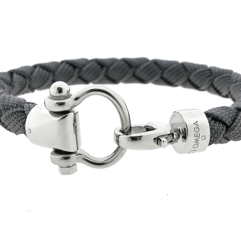 Image 4 of Omega Accessories; Aqua Gray Sailing Bracelet; 20 cm