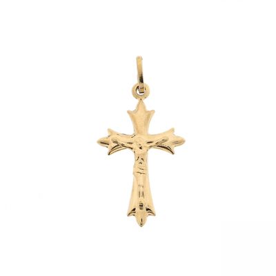 Image 1 of Gold pendant of a cross with corpus