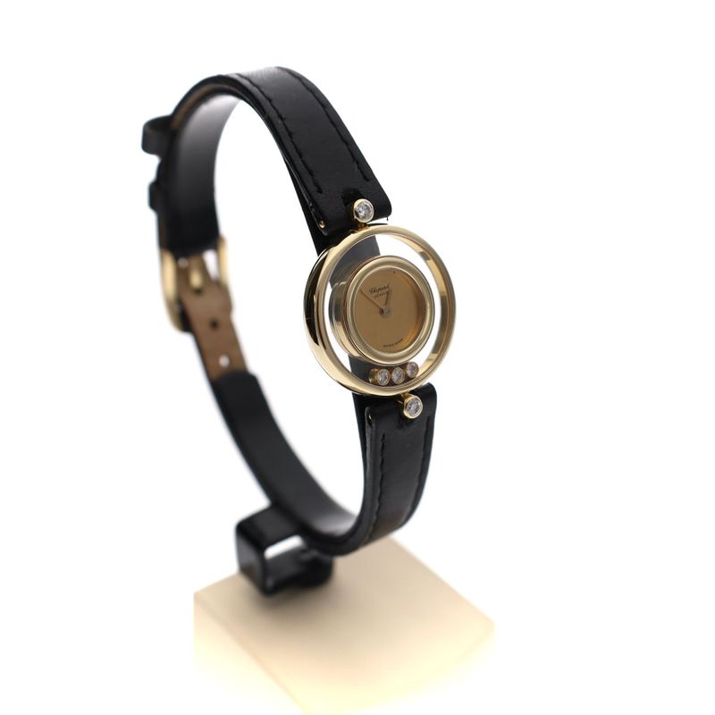 Image 4 of Chopard Happy Diamonds 4112; 18k Gold Ladies Watch
